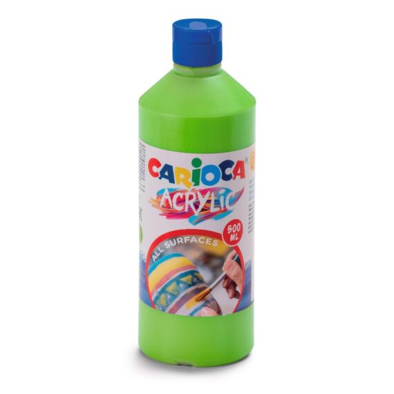 Acuarele acrilice tempera Carioca 500 ml verde