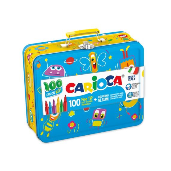 Carioca 100 Color Kit albastru