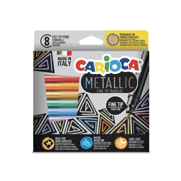 Fineliner Metallic Carioca 8/set